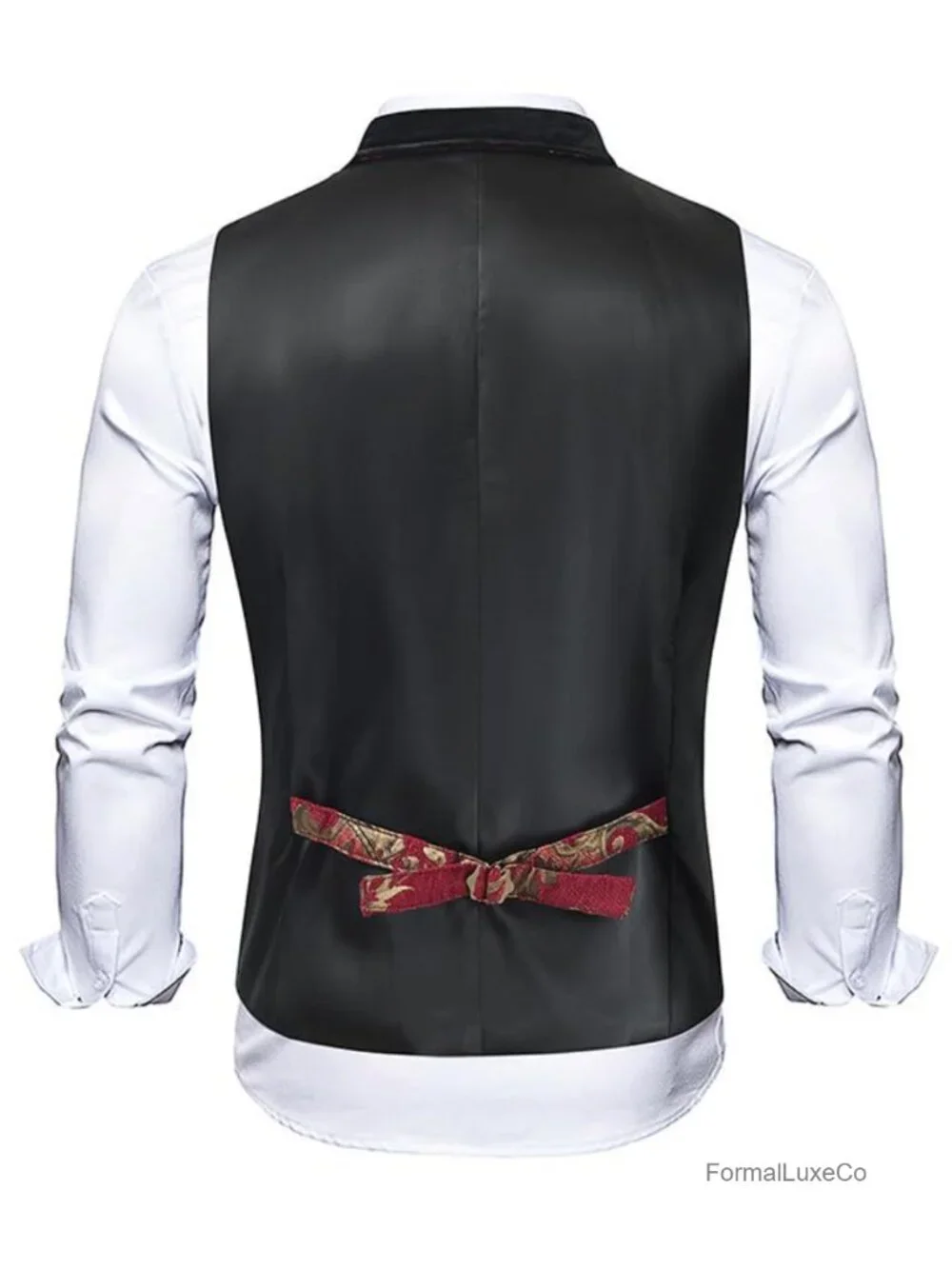 Victorian Steampunk Men's Corset Vest Double Breasted Jacquard Brocade Goth